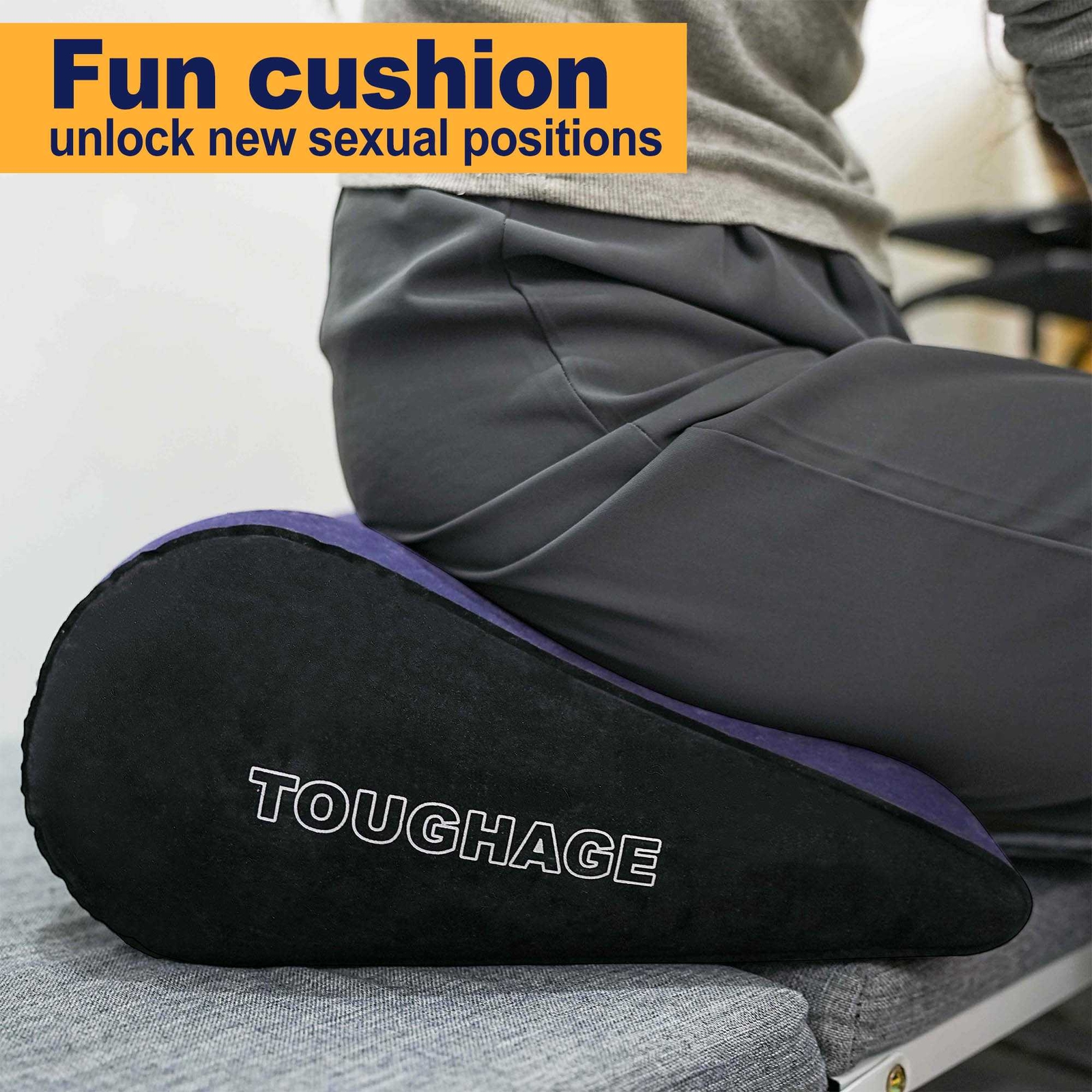 Sex Pillow Cushion Love Position Aid Triangle Wedge Inflatable Toys for Couples