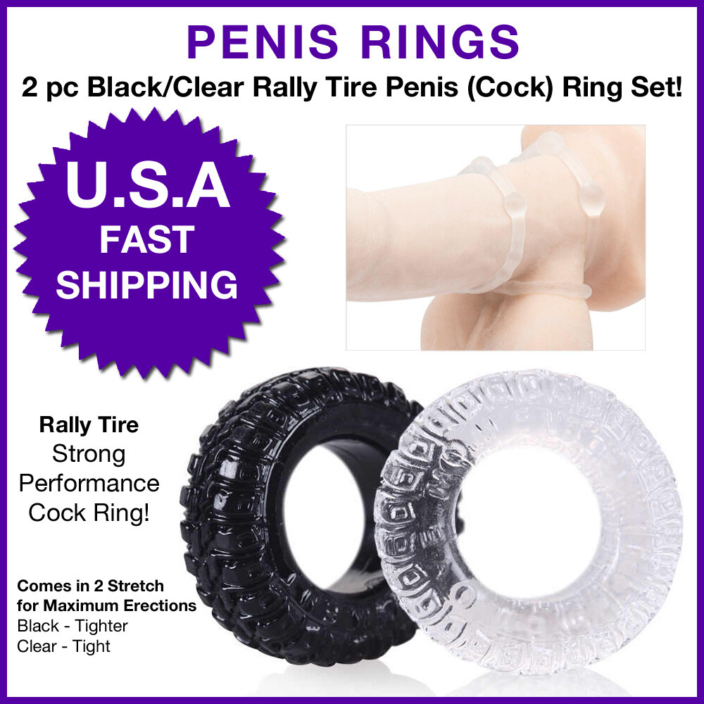 Tire Penis Ring Cock Erection Prolong Sex Delay Ejaculation Enlarger Enhancer