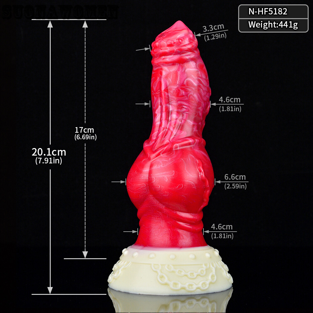 Silicone Fantasy Knot Dildos With Sucker Colorful Penis Sex Toys Large Anal Plug