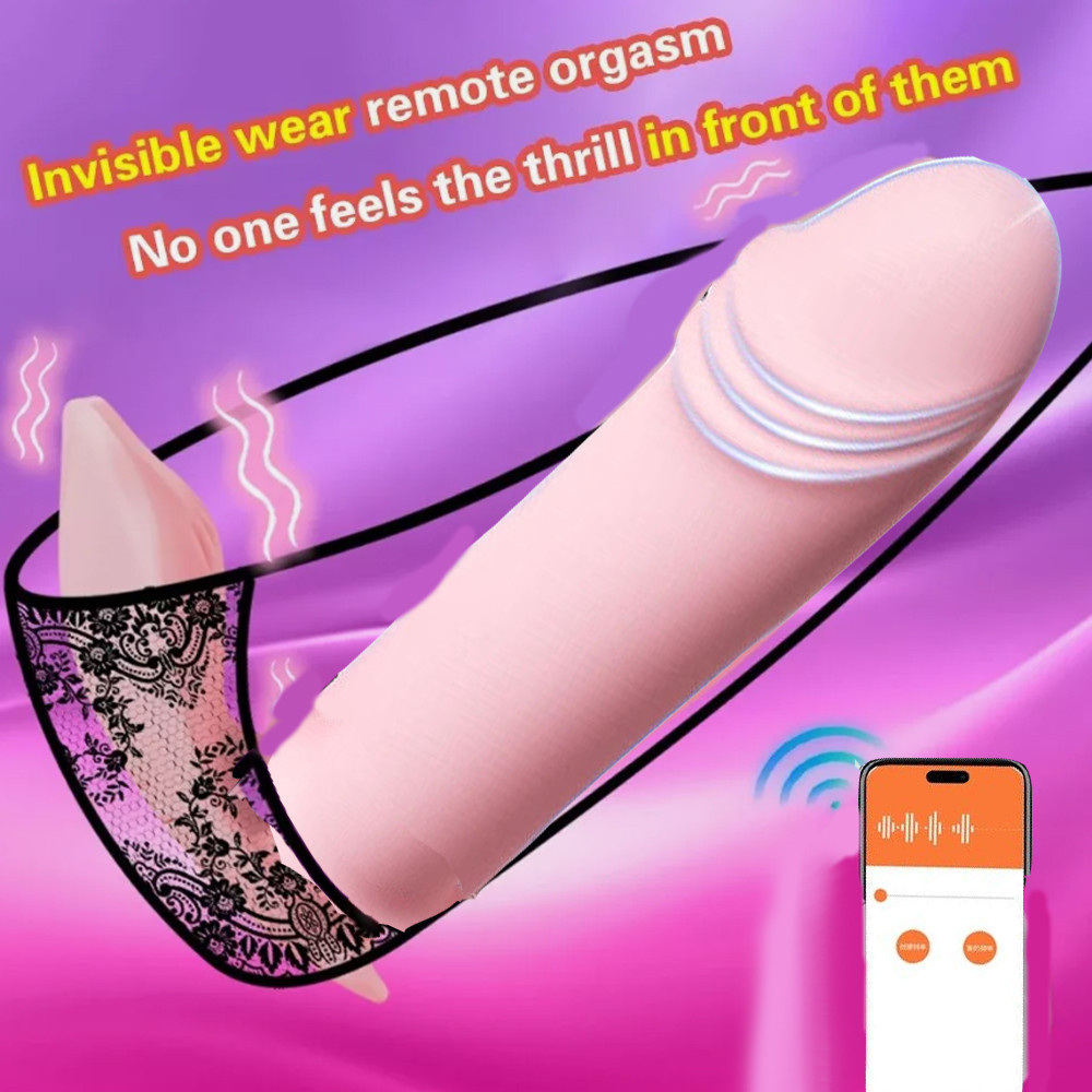 Wearable Dildo Massager APP Ctrol Clit G-Spot Vibrator Sexy Sex Toy for Women