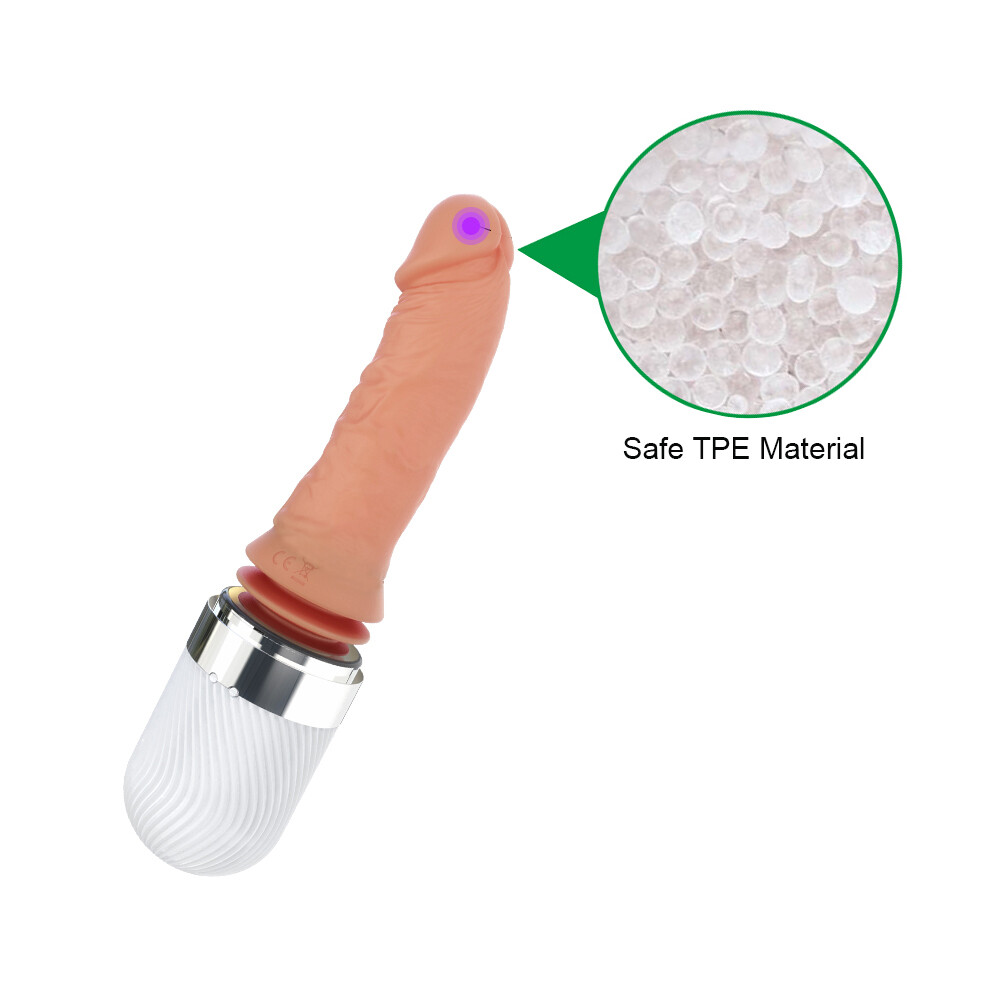 Huge Large Thrusting Heating Vibrator Dildo G-Spot Masturbator Sex Toy For Women