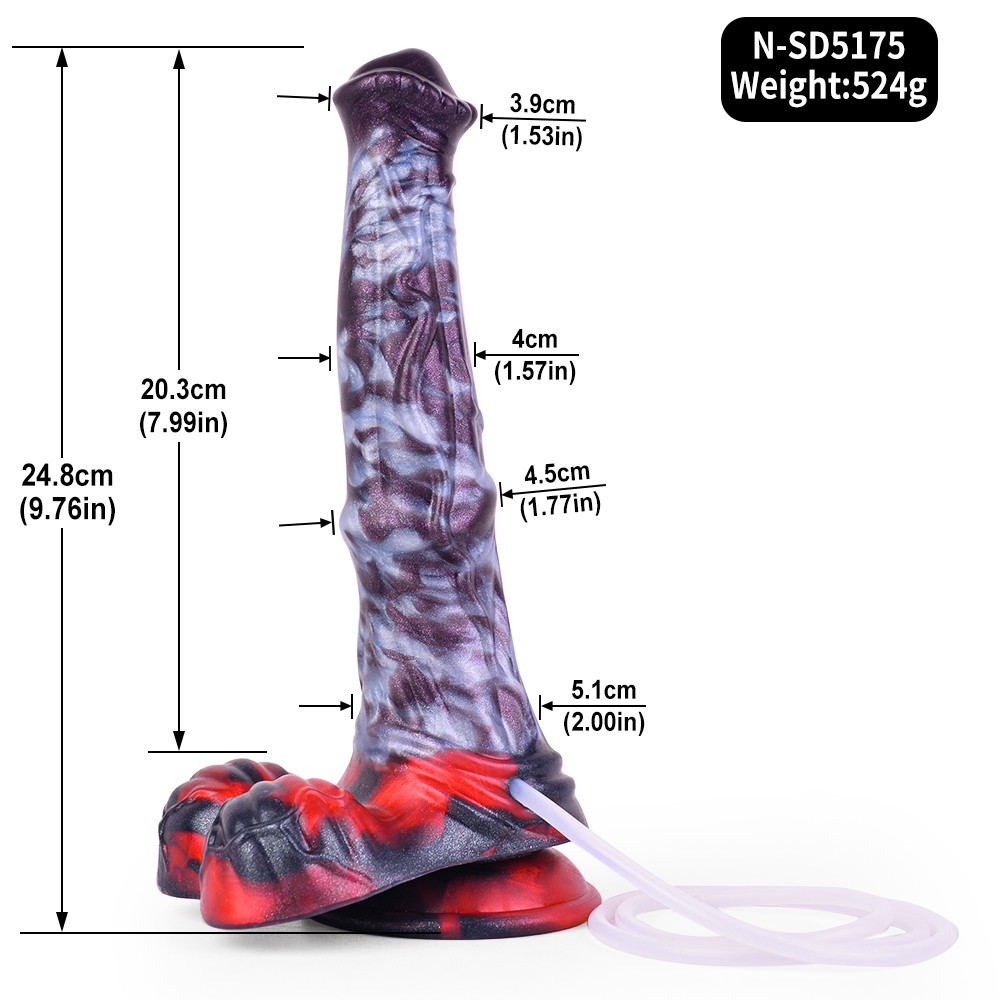 Silicone Fantasy Squirting Penis Monster Dick Cock Ejaculating Dildo Sex Toy