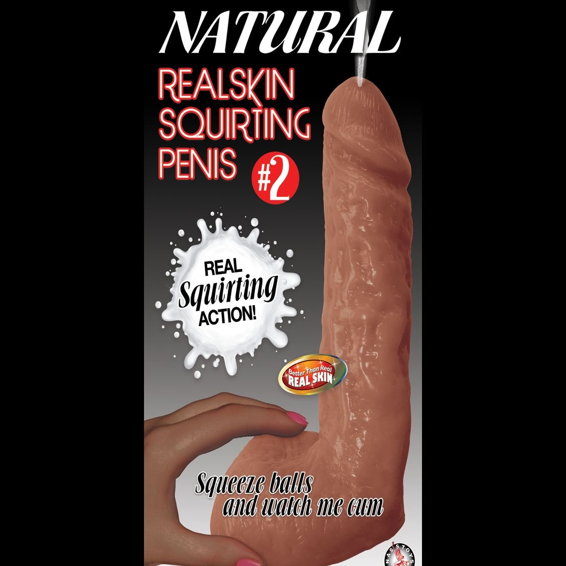 6″ Black Realistic Ejaculating Squirting Dildo Penis Cock with Balls