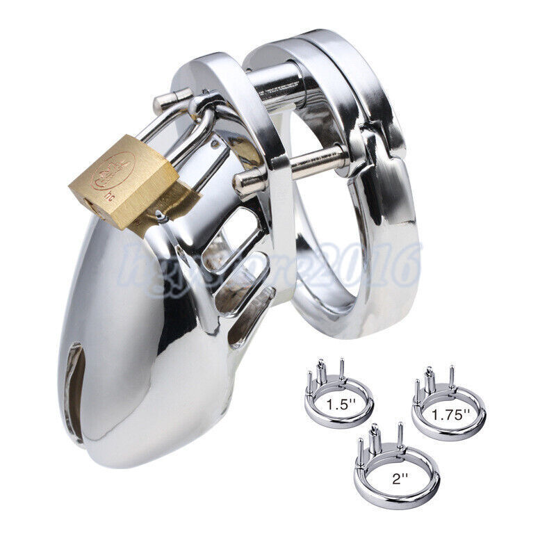 Metal Male Penis Lock Metal Chastity Cock Cage Virginity Device Sex Toys