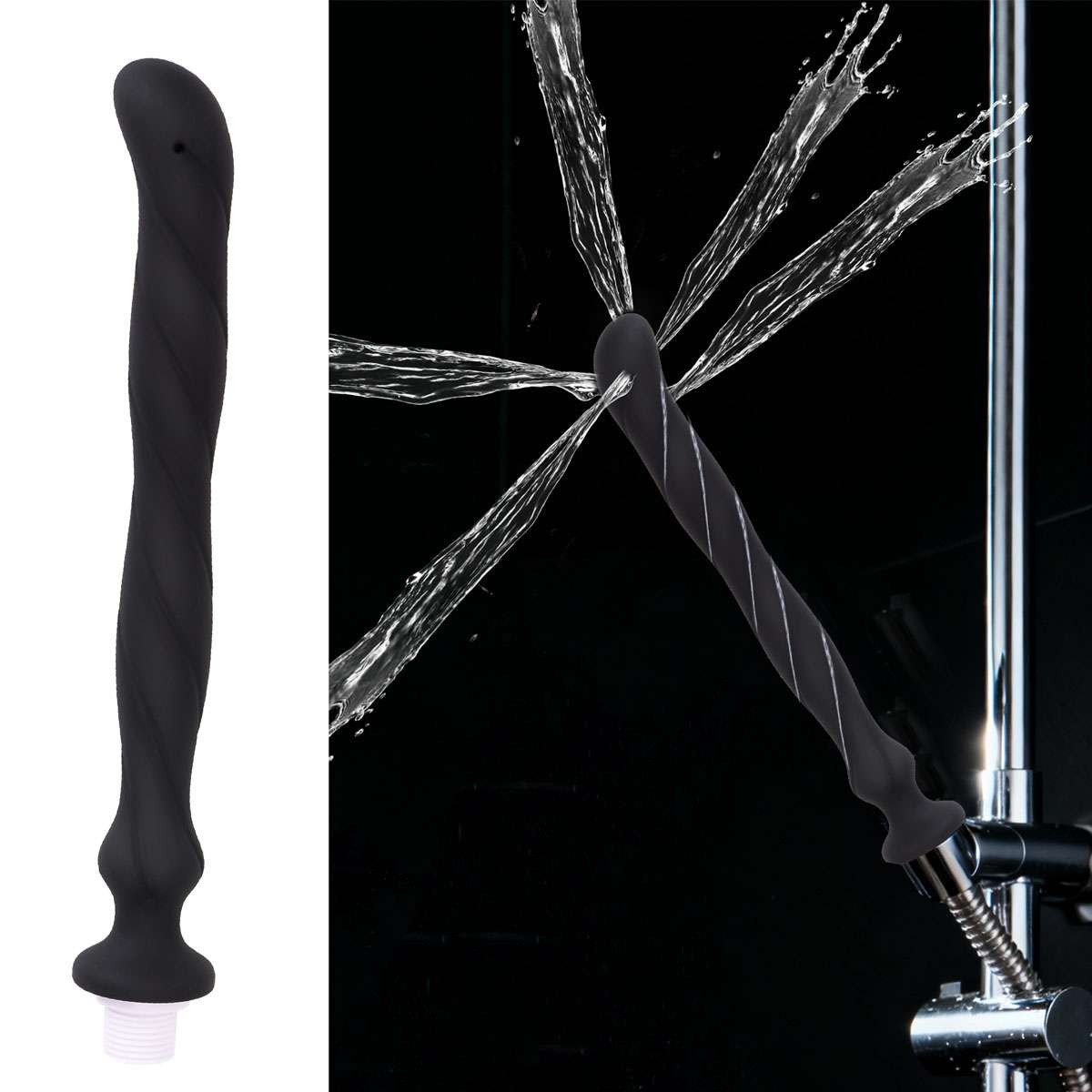 Silicone Enema For Shower Wash Portable Anal Douche Shower Anal Cleaning