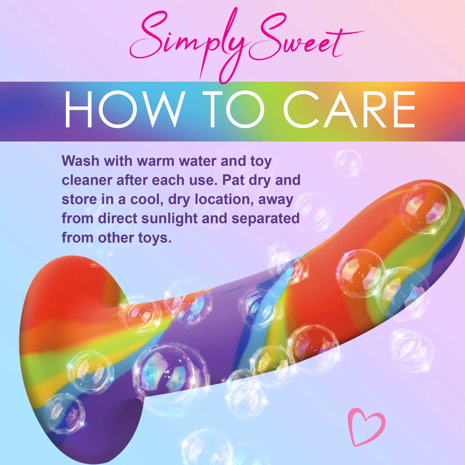 Flexible Rainbow Silicone Dildo Harness Compatible Suction Cup Base Sex Toy