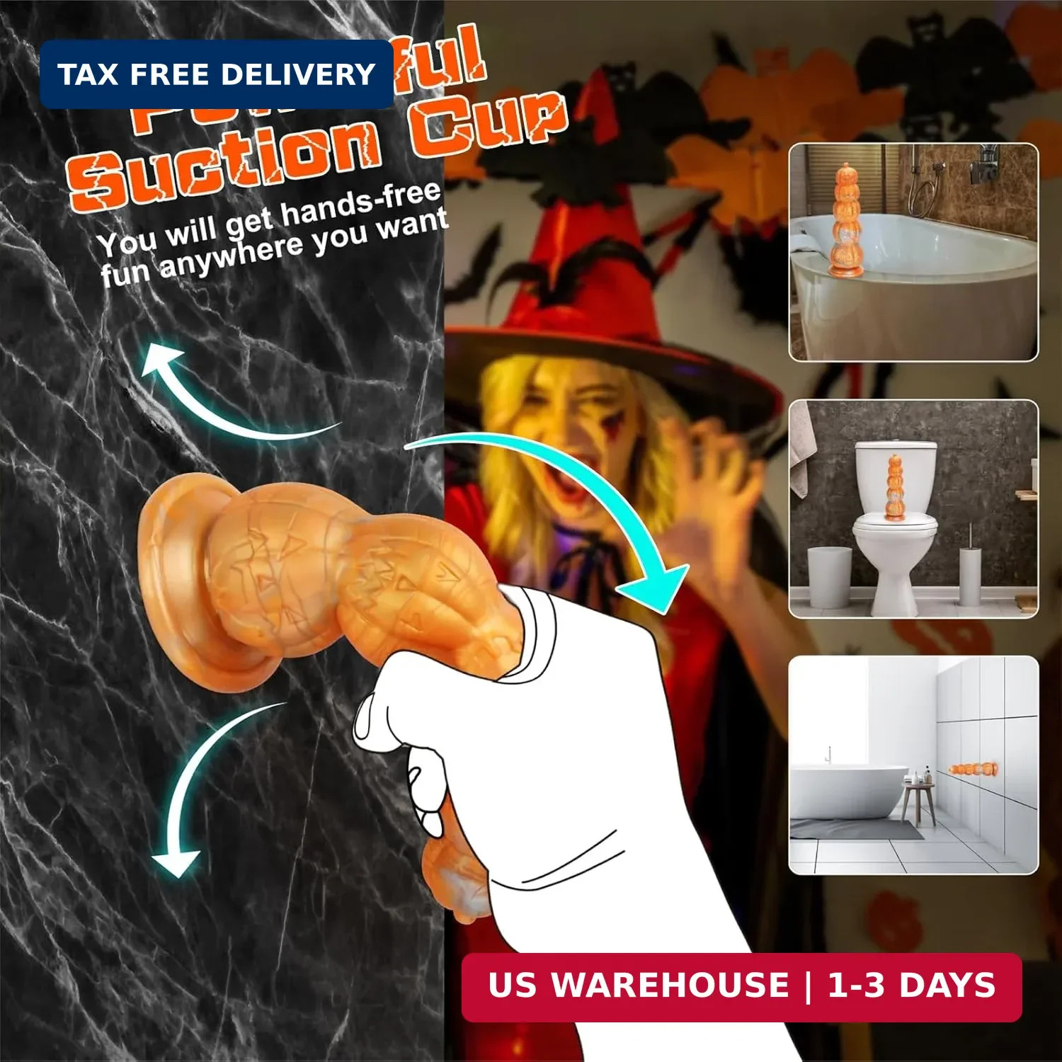 Fantasy Monster Dildo, Anal Dildos Anal Beads for Men, 7.87 Inch Silicone Knot D