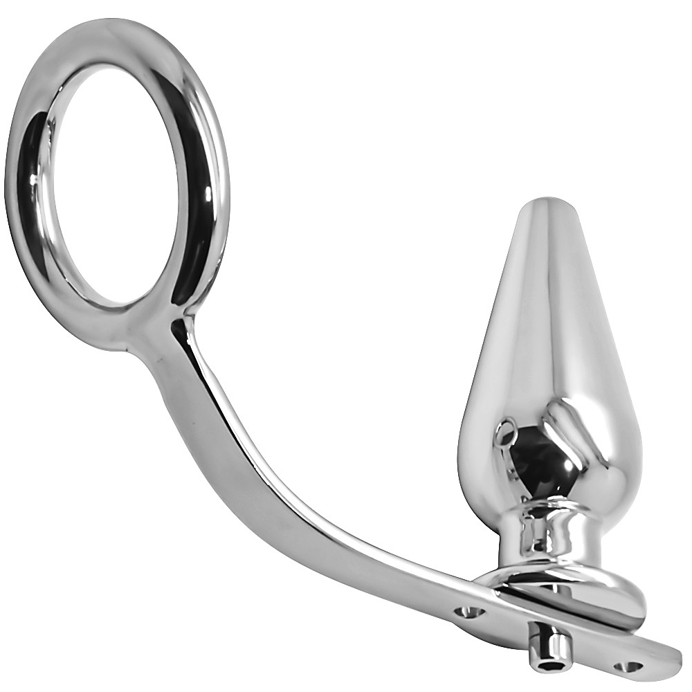 Pike’s Peak Cock Ring & Anal Intruder, 316L Surgical Steel Butt Plug, Glans Ring
