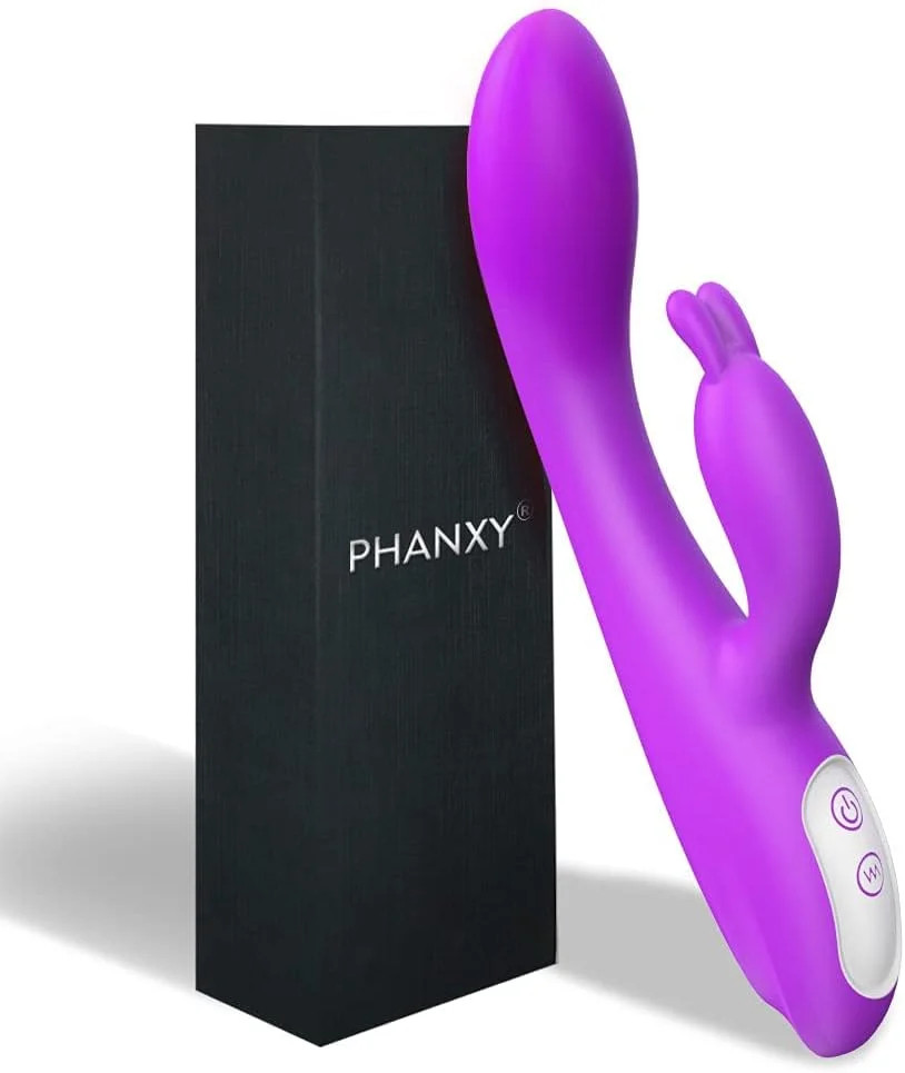 G Spot Rabbit Vibrator with Heating Function and Bunny Ears for Clitoris G-spot