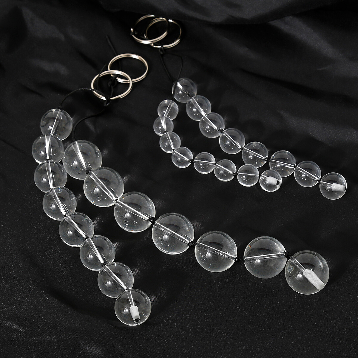 4PCS Glass Anal Beads Big Butt Plug Balls Massage Vagina Stimulate Sex Toys Set