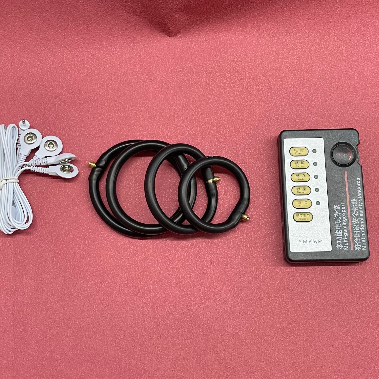 E-Stim Shock Cock Therapy Penis Ring Stimulate Sex Toys for Male Ball Stretcher