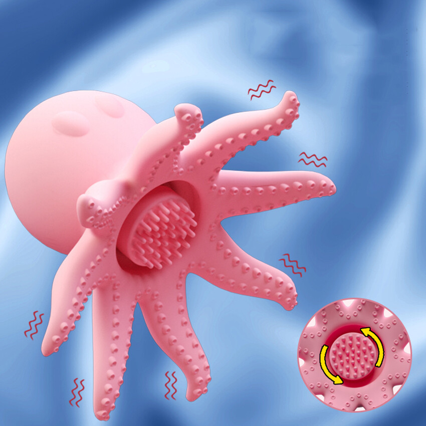 Electric Octopus Sucking Vibrator Breast Massage Clitoral Nipple Stimulator Toy