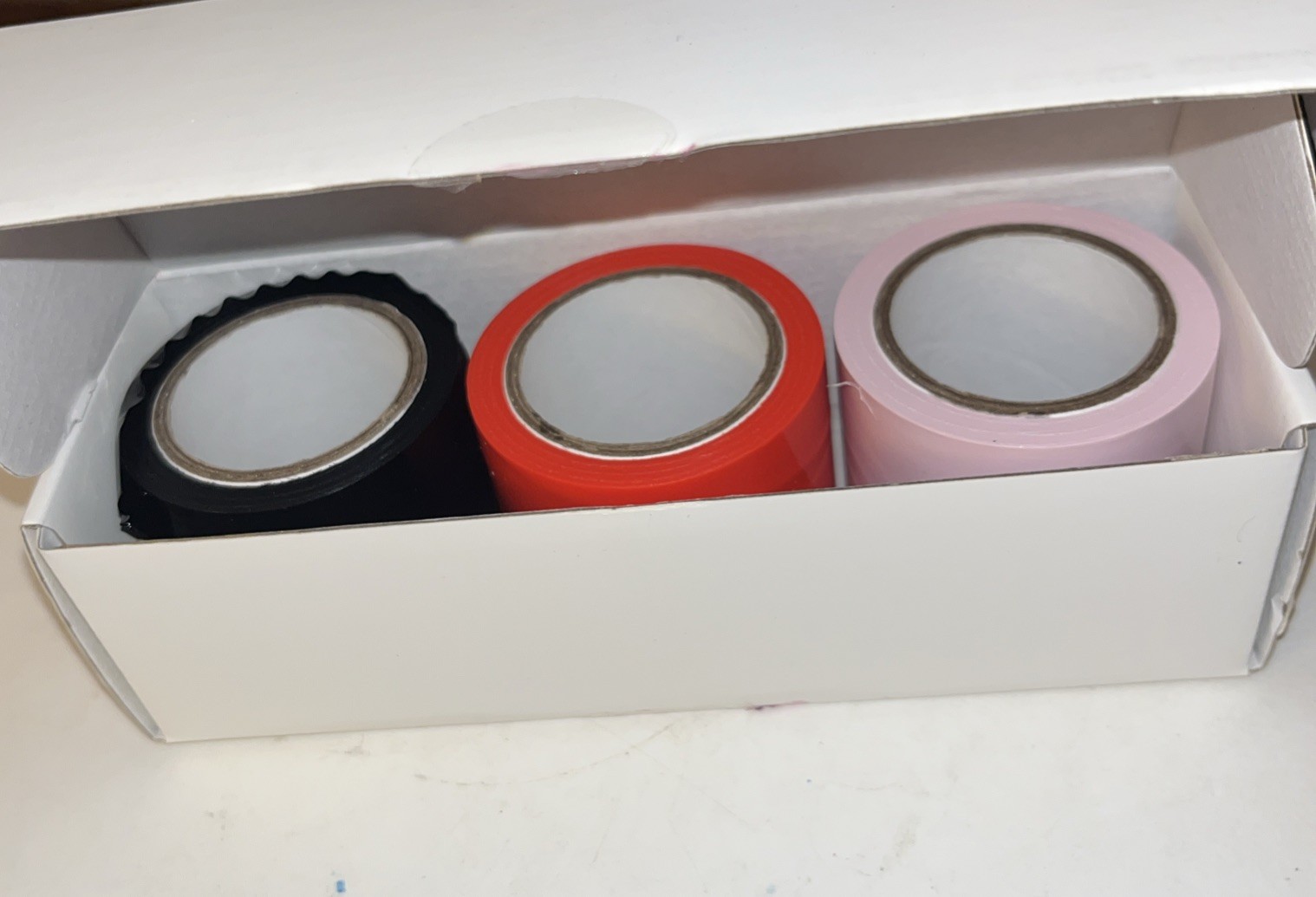 Bondage Restraints Tape Set-3 Rolls(red,pink,black) Electrostatic Tape Free Ship