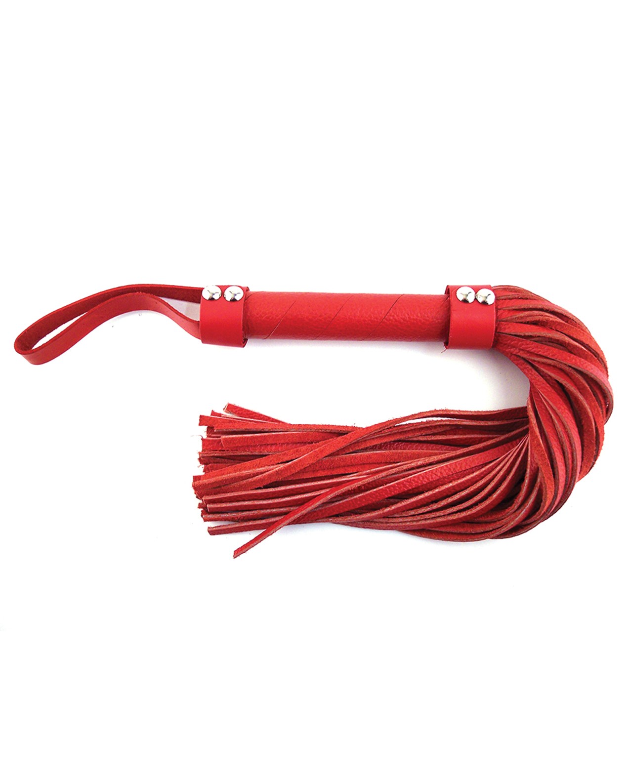Rouge Short Leather Flogger – Red