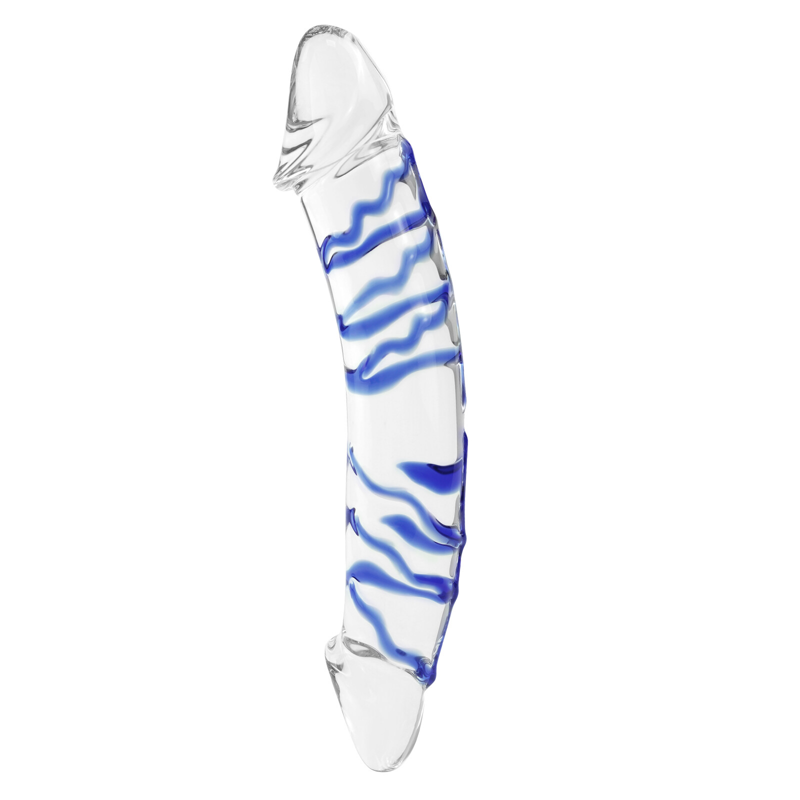 Crystal Glass Double Head Dildo Anal Butt Plug G-spot Massager Sex Toy for Women