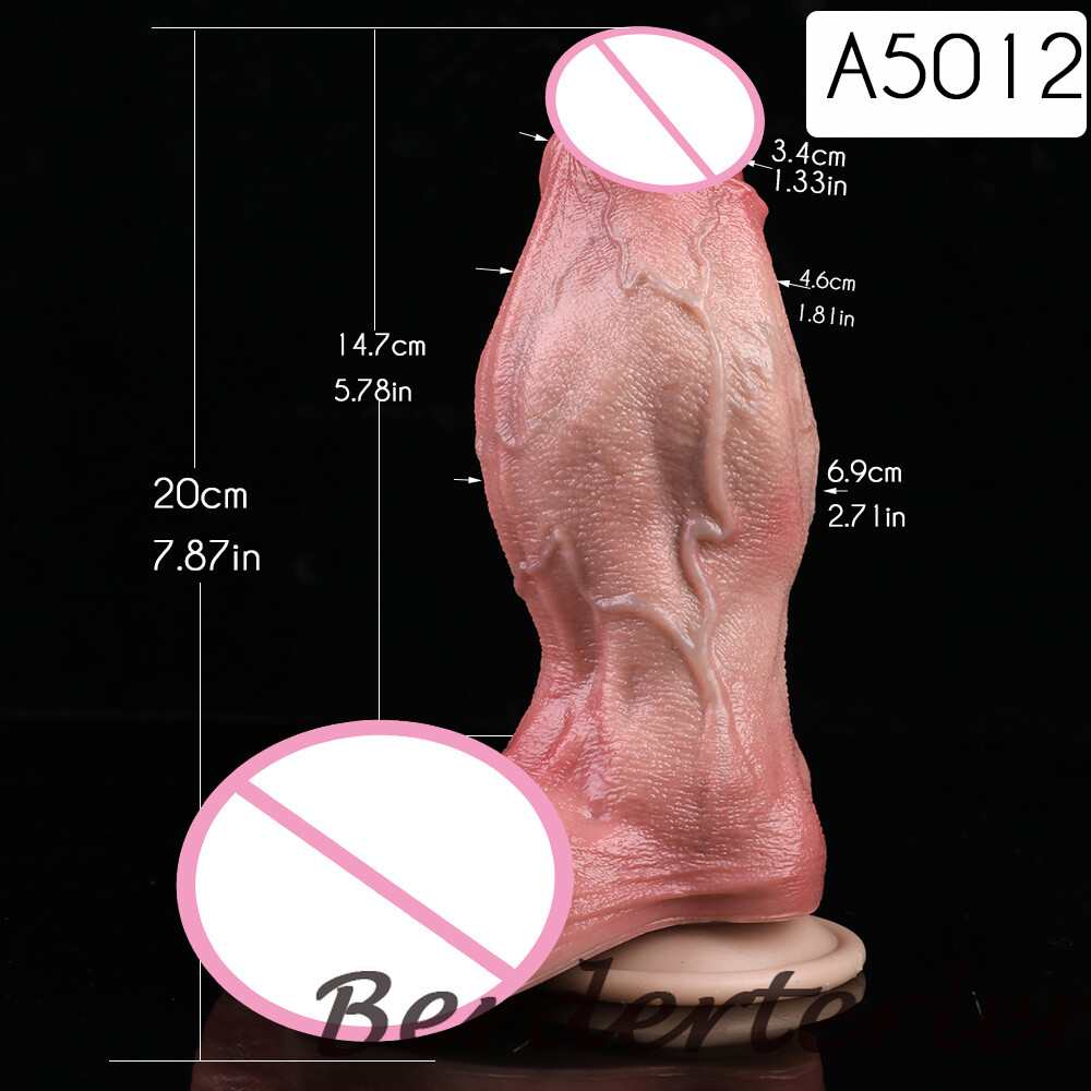 Silicone Double Layer Realistic Dildo Soft Artificial Penis Sex Toys for Women
