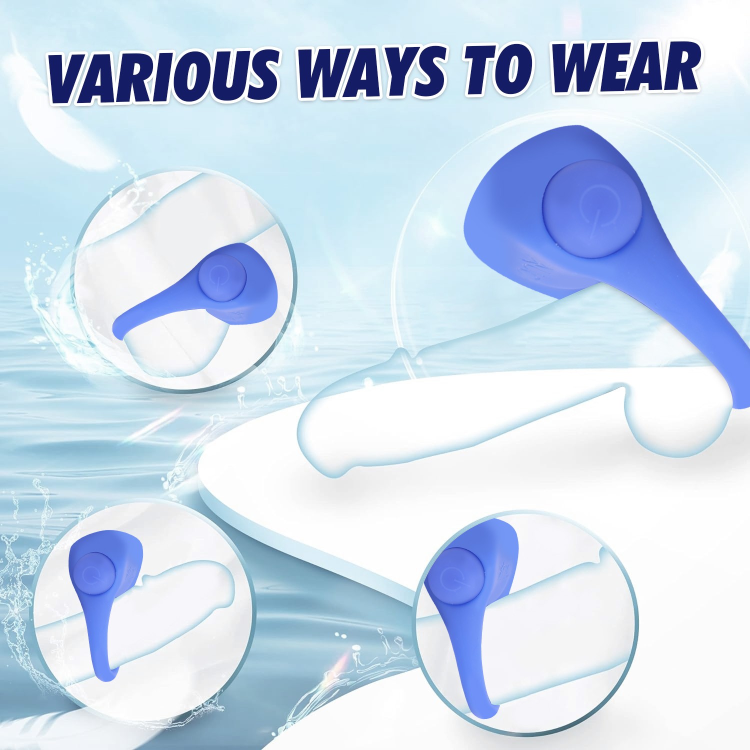 Cock Ring Vibrator Super Strong Stretchy Stay Harder Penis Ring Cockring For Men