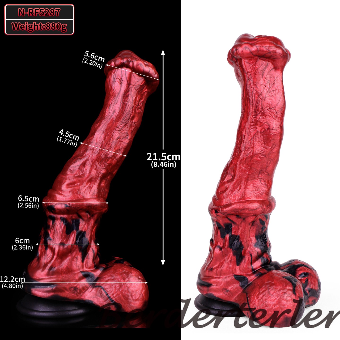 Huge Dildo Thick Knot Anal Plug Butt Plug with Suction Cup Masturbation