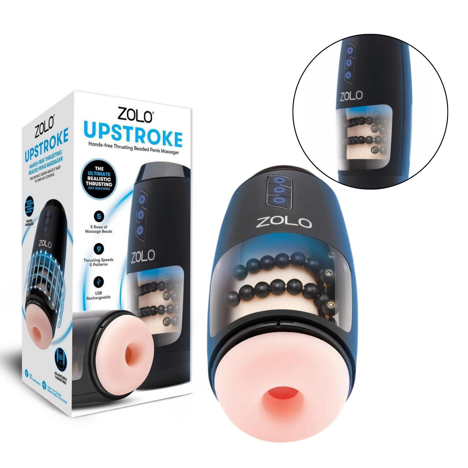 Realistic Automatic Masturbator Rechargeable Vibrating Multi-speed Stroker