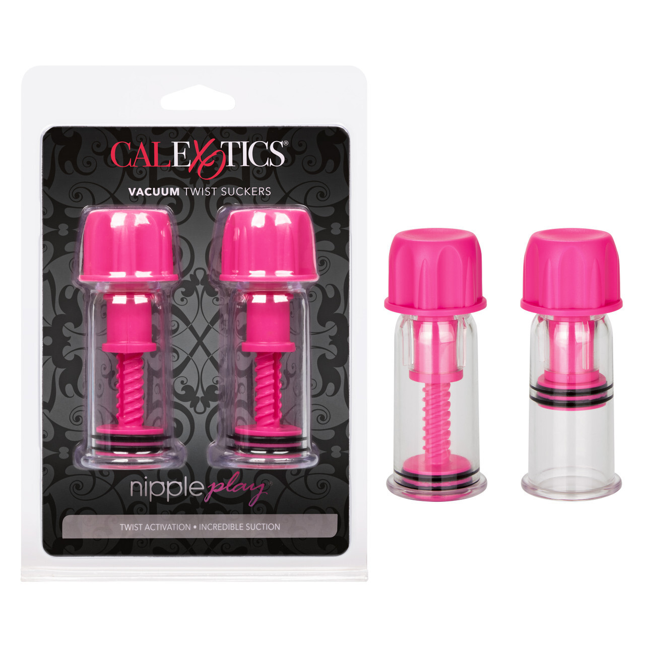 Nipple Play Vacuum Twist Suckers – Breast Nipple Enlarger Pump Set