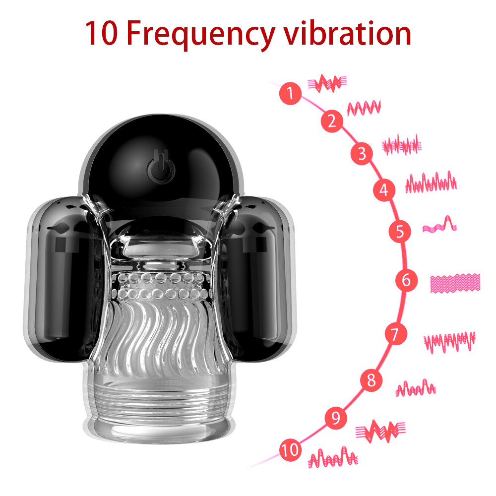 Male Penis Vibrating Penis Head Massager Male Masturbator Glans Training Trainer