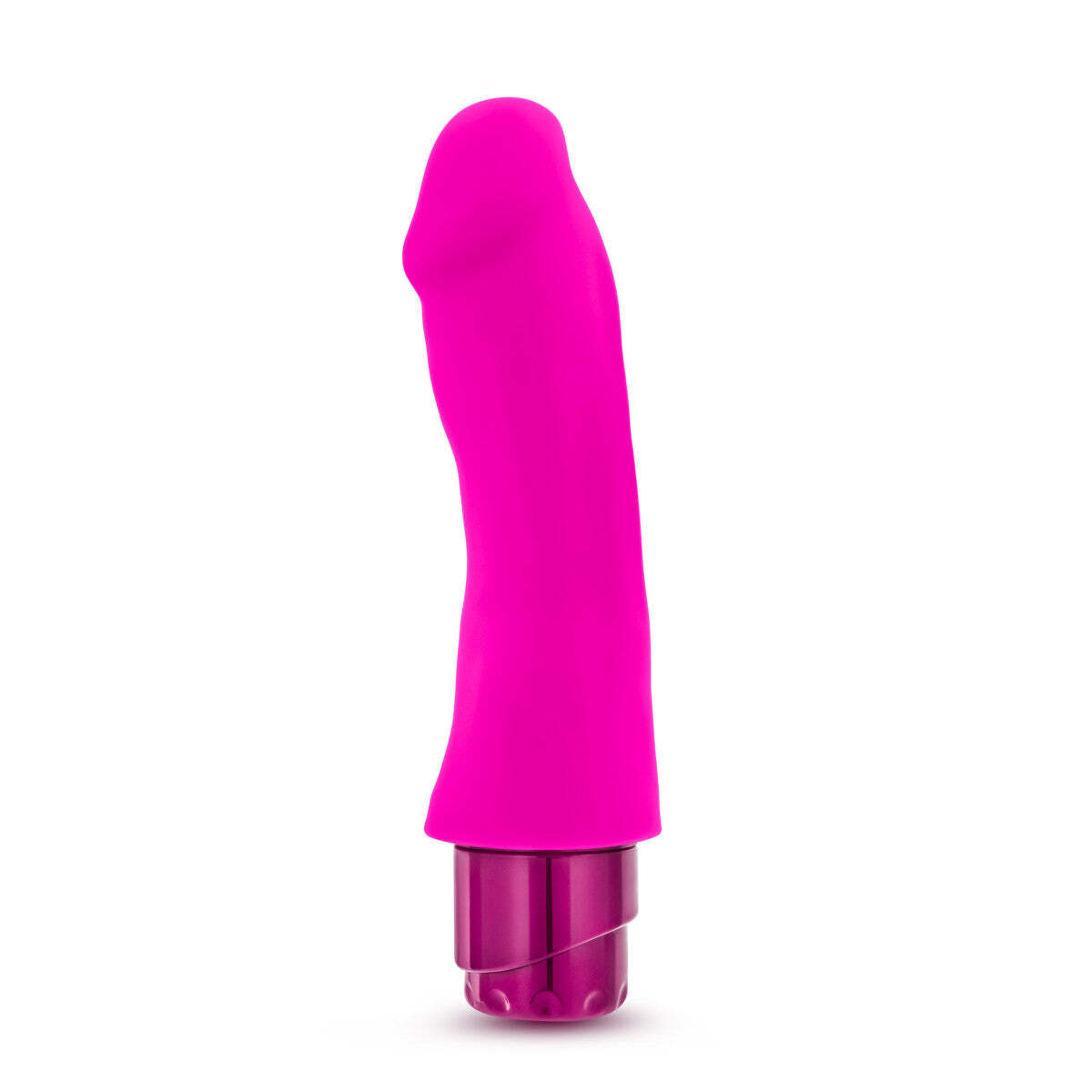 Blush Luxe 7.75″Satin Smooth Platinum Cured Purio Liquid Silicone Vibrator Dildo