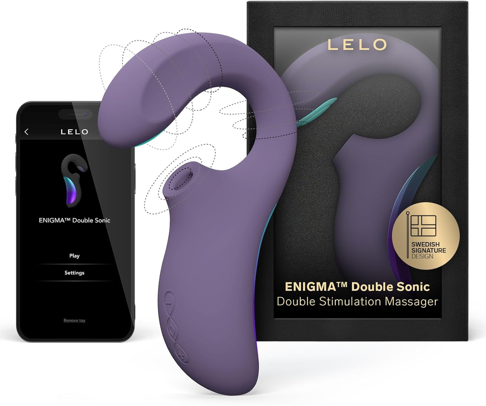 Male Double Sonic Sex Toy with Bluetooth App and Triple Stimulation, Waterproof