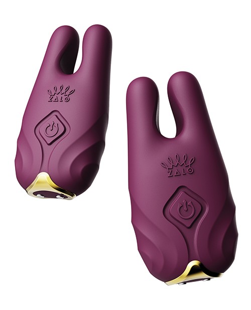 Powerful Clit Vibrator Remote Controlled Discreet Couples Vibe Purple ZALO Nave
