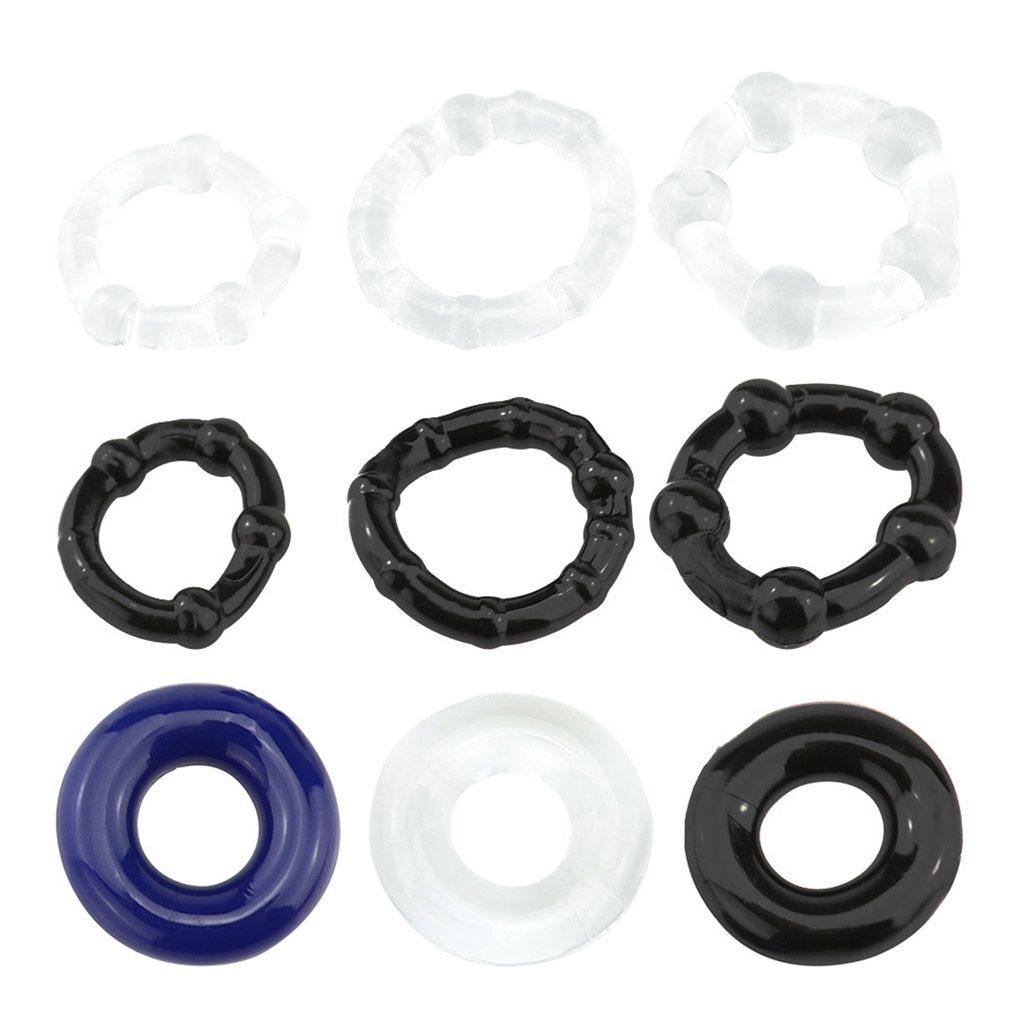 18/27 Donut Cock Ring Super Stretchy Strong Stay Harder Penis Rings Masturbators
