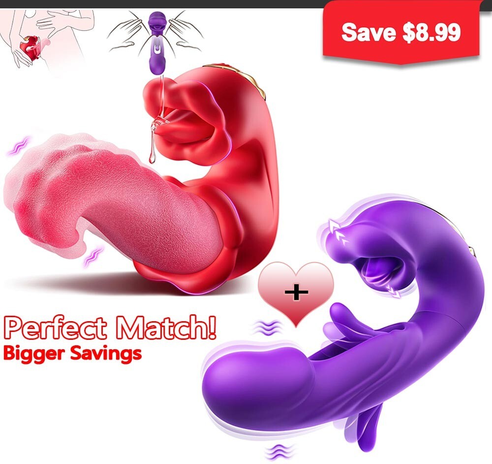 Tongue Vibrator Clit G-Spot Dildo Massage Licking Clit Oral Sex Toy Women Orgasm