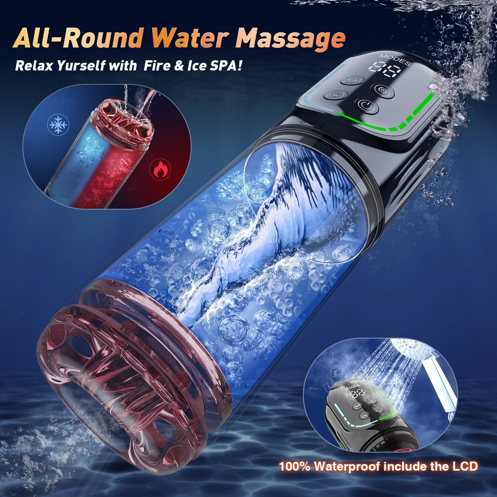 Male Masturbaters Automatic HandsFree Thrusting Cup Rotating Stroker Men Sex Toy