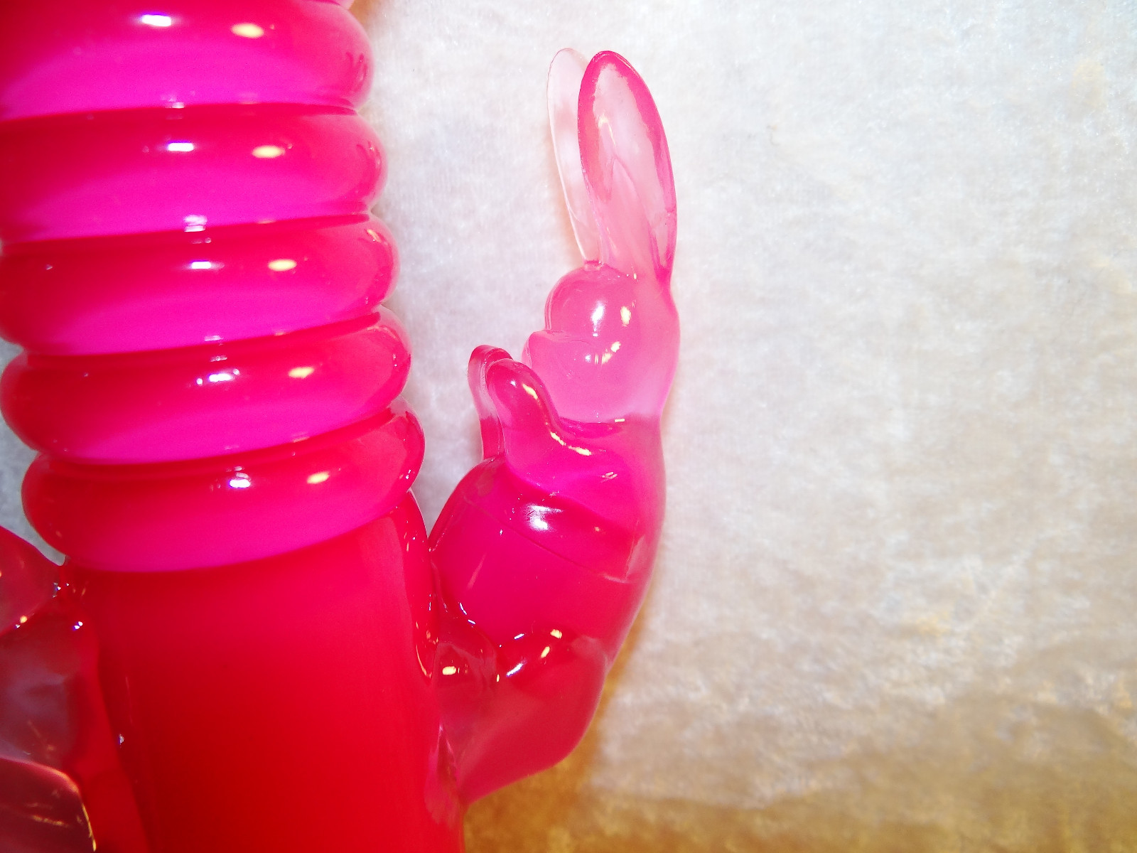Ribbed Bunny Waterproof Vibe with Anal Tickler Female Vibrator