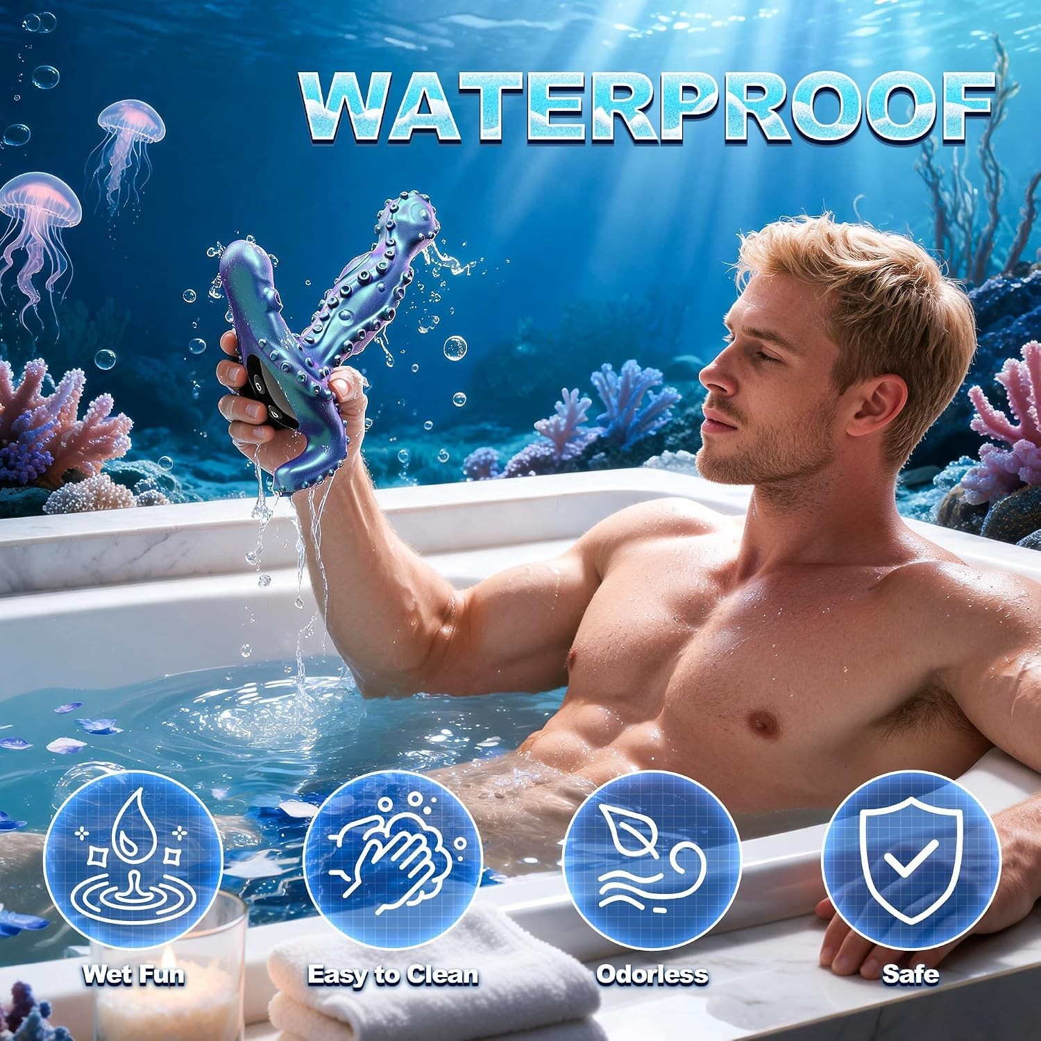 APP Control Prostate Massager Anal Vibrator 360° Rotating Butt Plug G Spot Toy