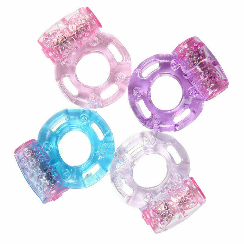 3PK Vibrating Cock Ring with Clitoral Stimulator vibradores sexuales Discreet US