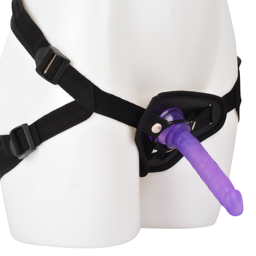 Double Penetration Strap On Harness Dildo Dong Pegging Sex Toys for Couple