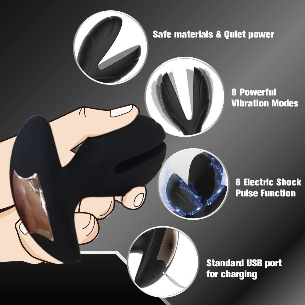 Remote Electric Gaping Anal Butt Plug Shock Vibrator Prostate Massager Sex Toys