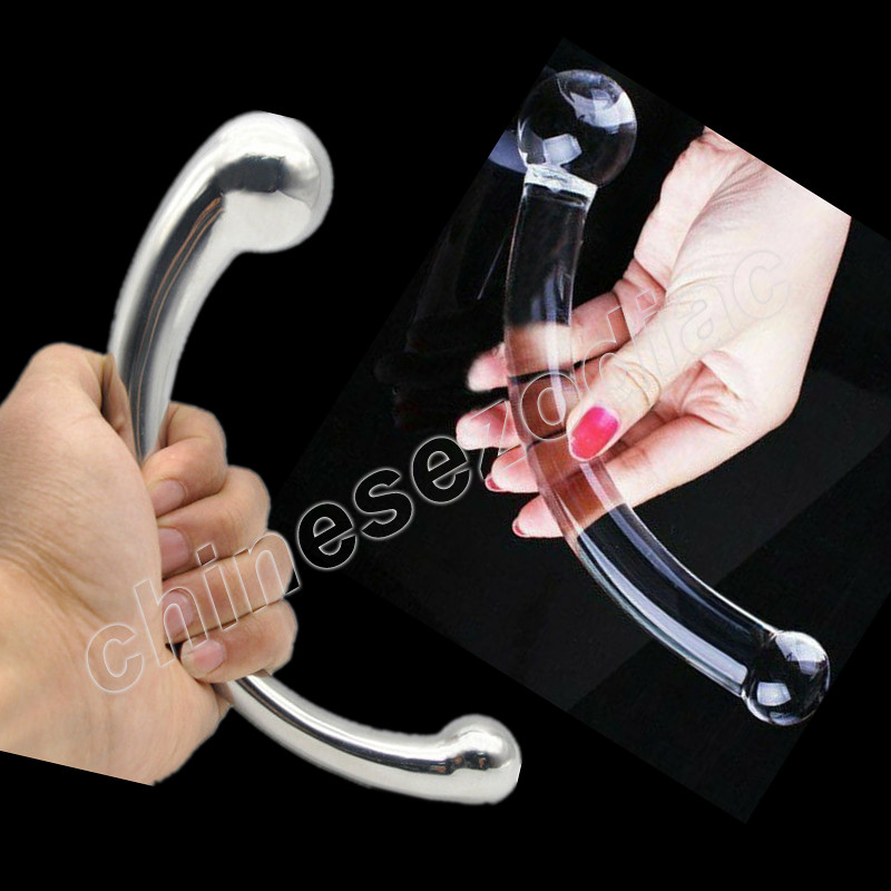 Metal/Crystal Glass Dildo Anal Butt Plug G Spot Massager Vagina Adult Sex Toys