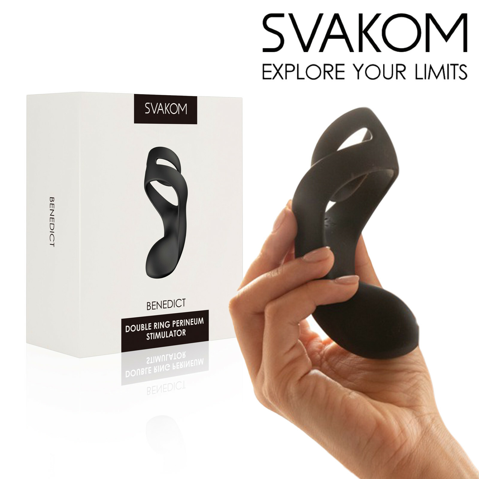 SVAKOM Benedict Rechargeable Perineal Vibrator Penis & Testicles Ring
