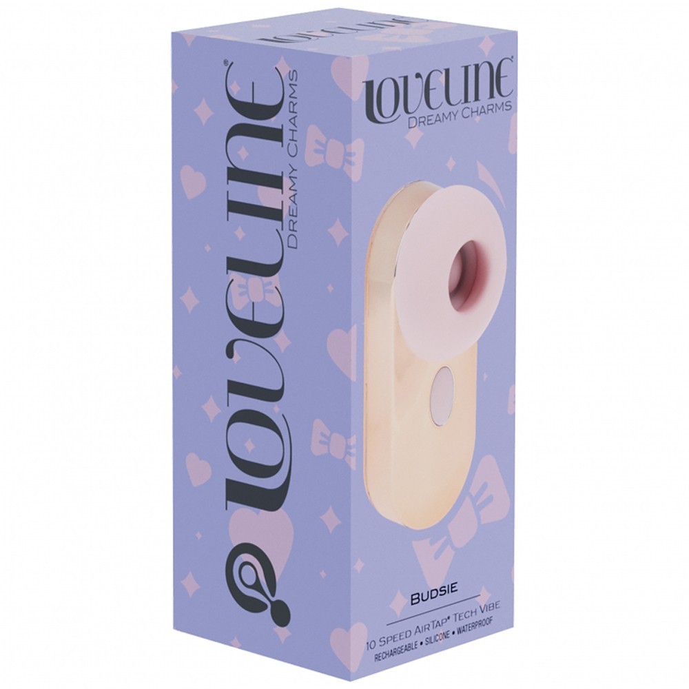 Shots Loveline Budsie Airtaptech Clitoral Tapping and Sucking Vibrator Pink