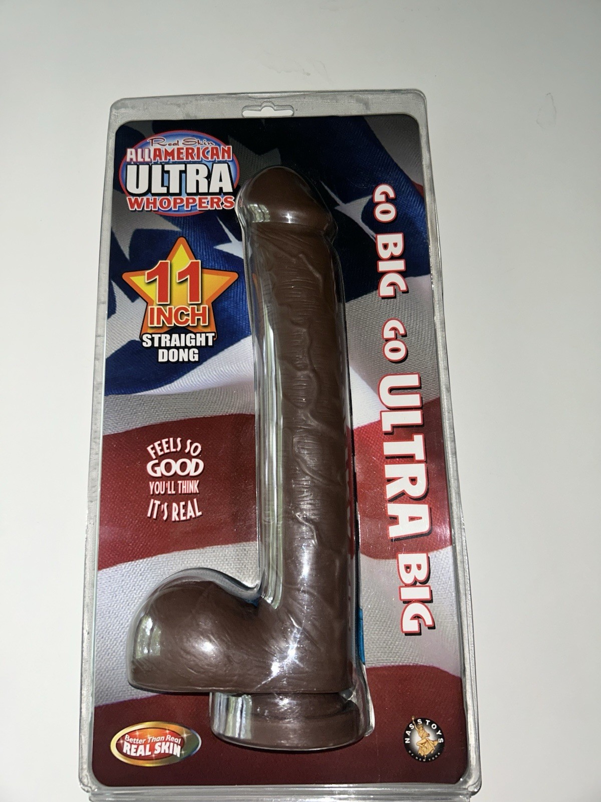 All American Ultra Whoppers Chocolate Brown 11 in Straight Dong Sexual Wellness