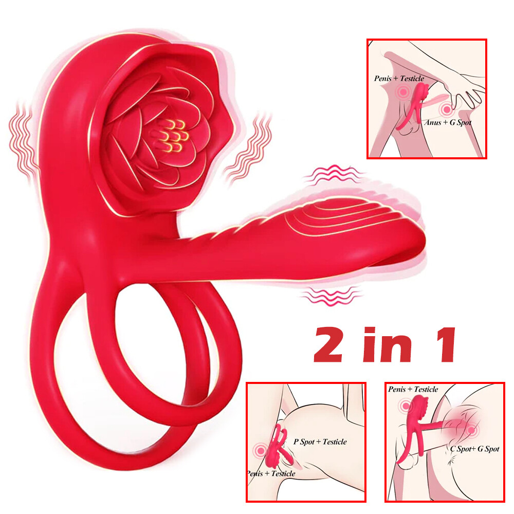 Adult Sex Toys Vibrating Ring Penis Cock G Spot Clit Dildo Stimulator Massager
