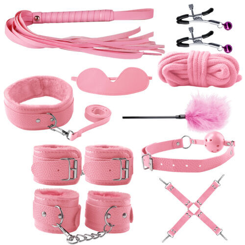 Sex Bondage Whip Gag Toys Handcuff Restraints BDSM Fetish Adult Game for Couples