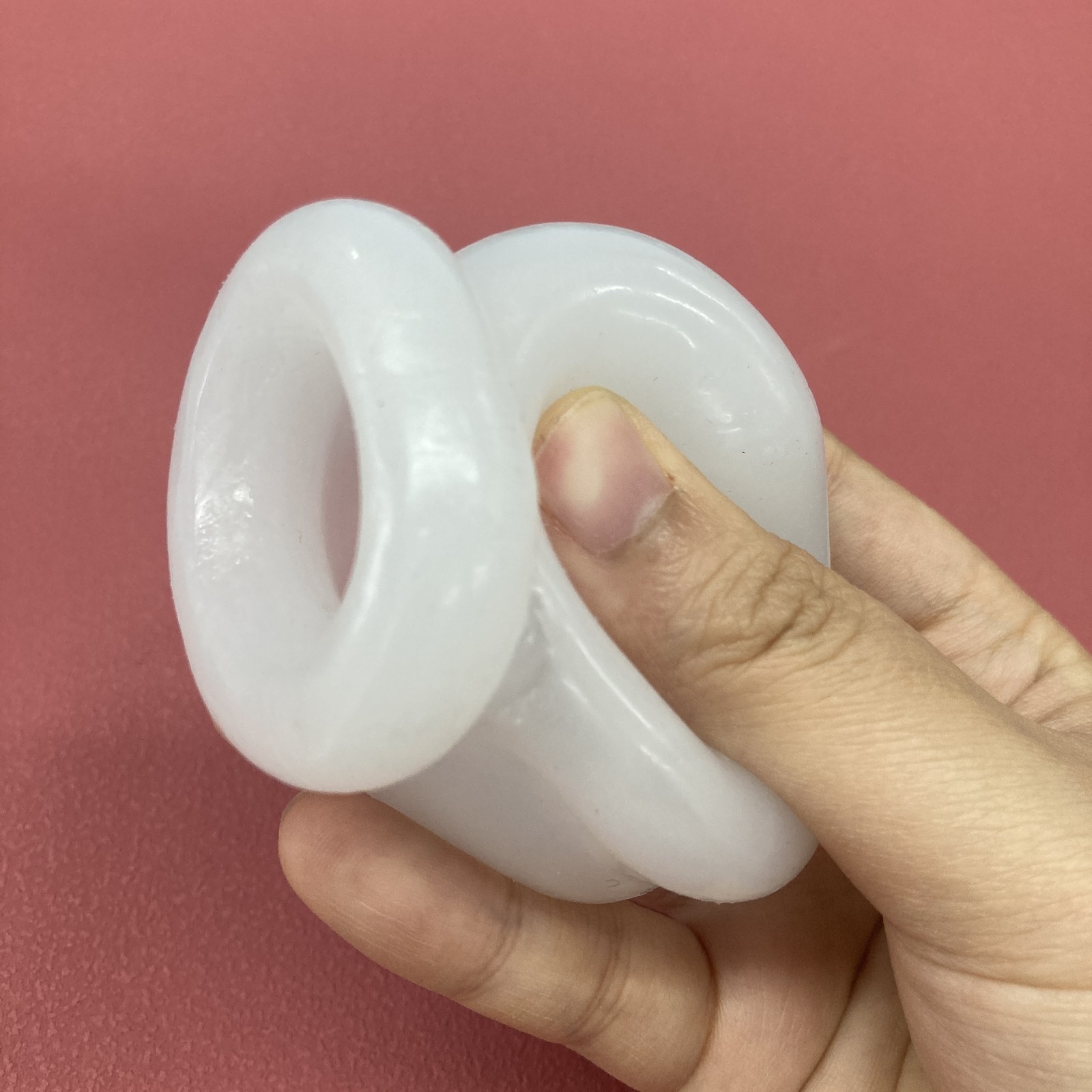 Men Penis Cock Testicle Squeeze Ring Ball Stretcher Scrotum Sack Cage Bag SexToy