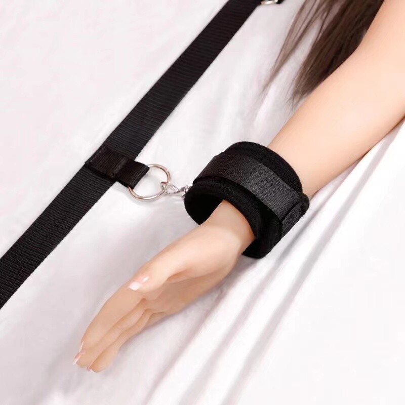 BDSM Bed Bondage Handcuffs Leg Cuffs Binding Straps Sex Toys For Couples Women