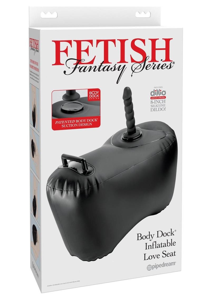 Fetish Fantasy Series Body Dock Inflatable Love Seat – Black