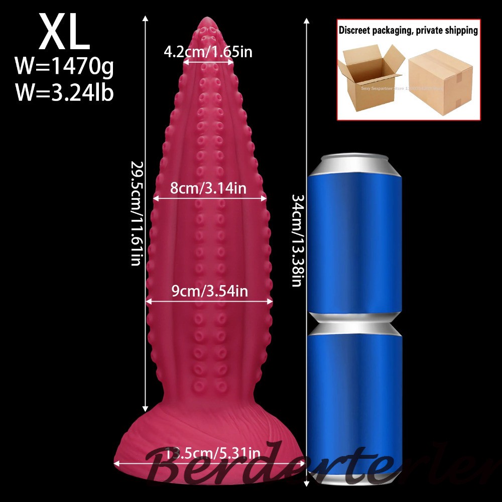 Huge Anal Plug Dildo Silicone Anus Dilator Butt Plug Vagina Masturbator