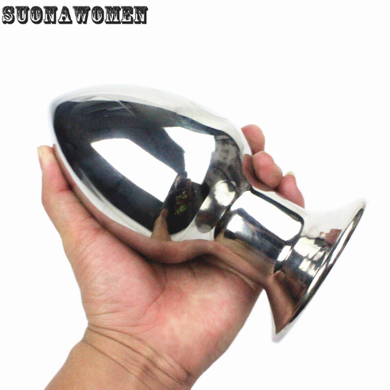 Anal Plug 16 Size Stainless Steel Soild Trainer Butt Stopper Simulation Sex Toy