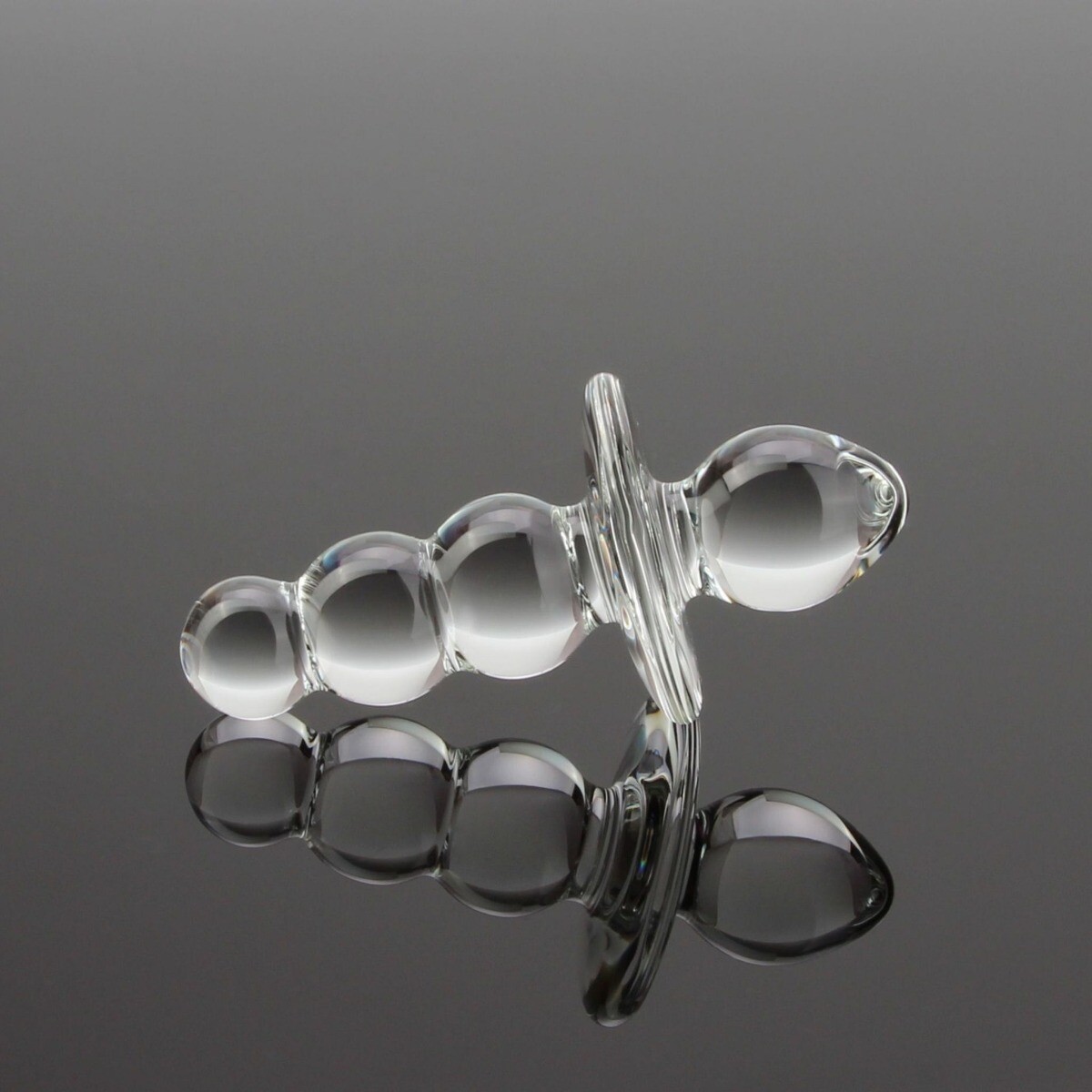 Glass Petite Double Ended Mini Anal Butt Plug Beads Beginner Anal Play Sex Toys