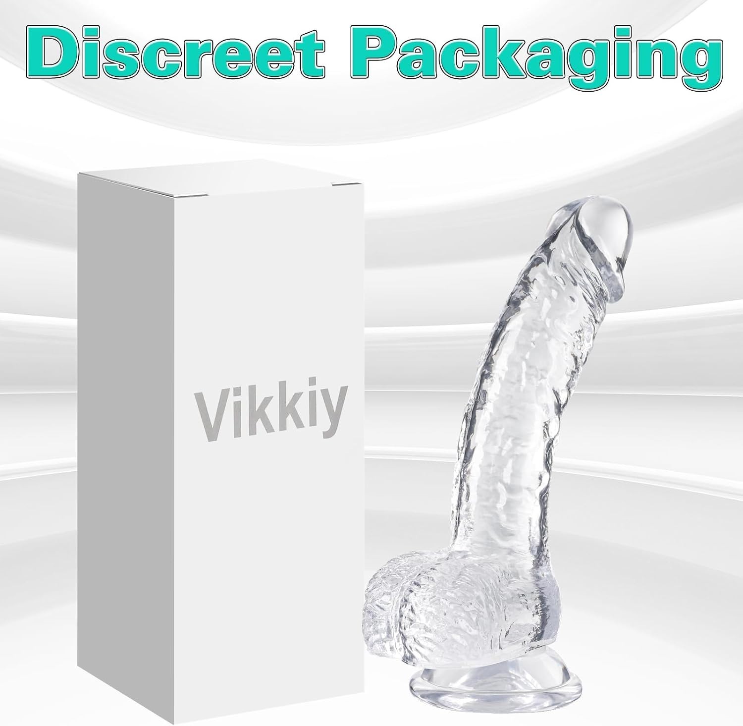 Realistic Clear Dildo 7.3 Inch with Waterproof Design for Enhanced Stimulation