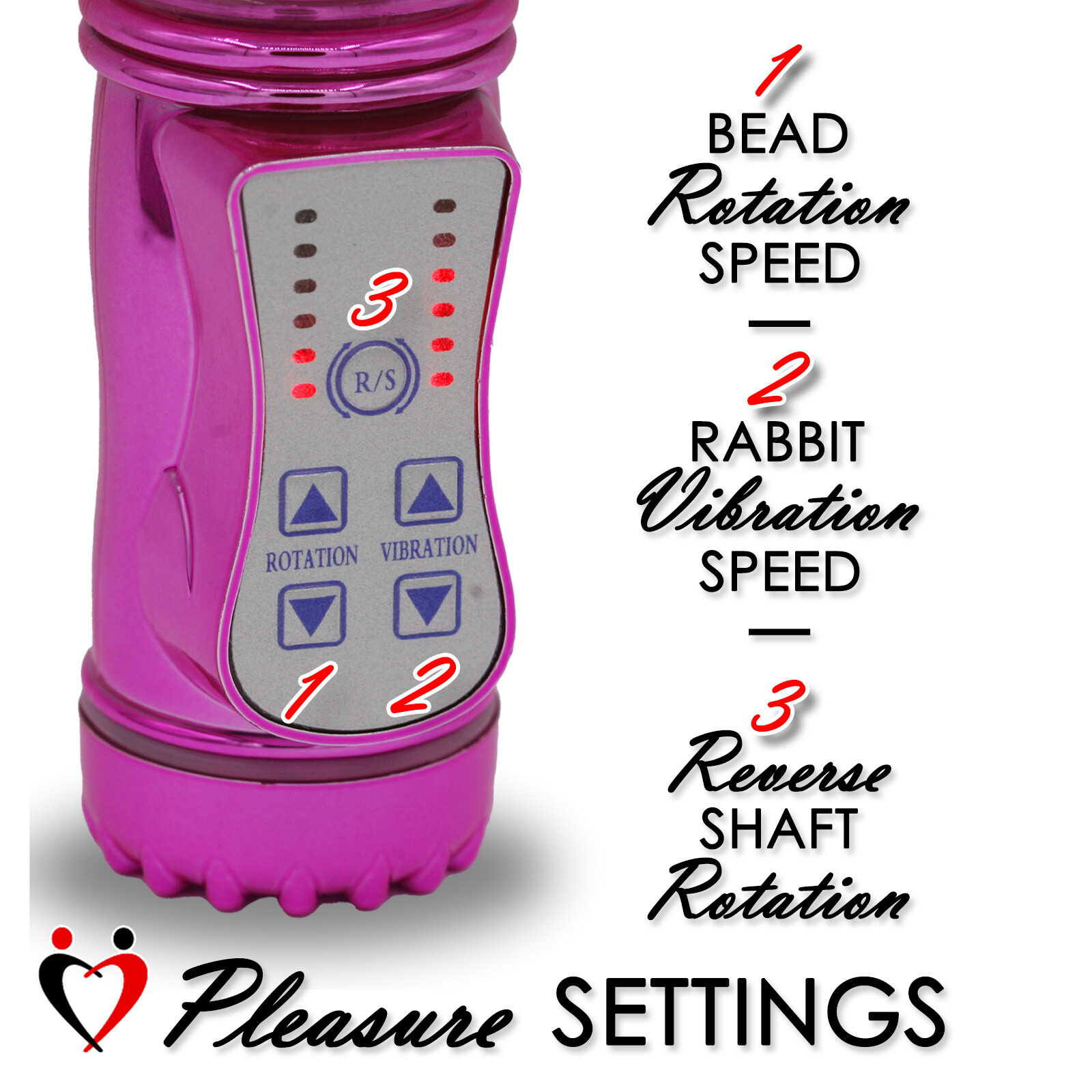 LeLuv Rechargeable Thrusting Butterfly Rabbit Vibrator